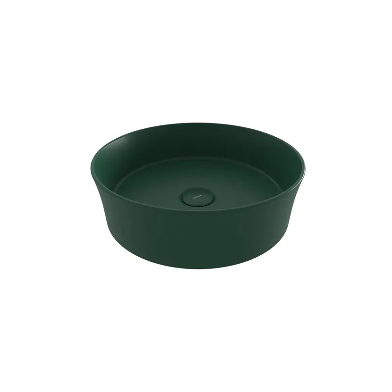 Bocchi Sottile Slim Line Tezgah Üstü Yuvarlak 38cm. Lavabo - Mat Yeşi̇l - 1478-027-0125