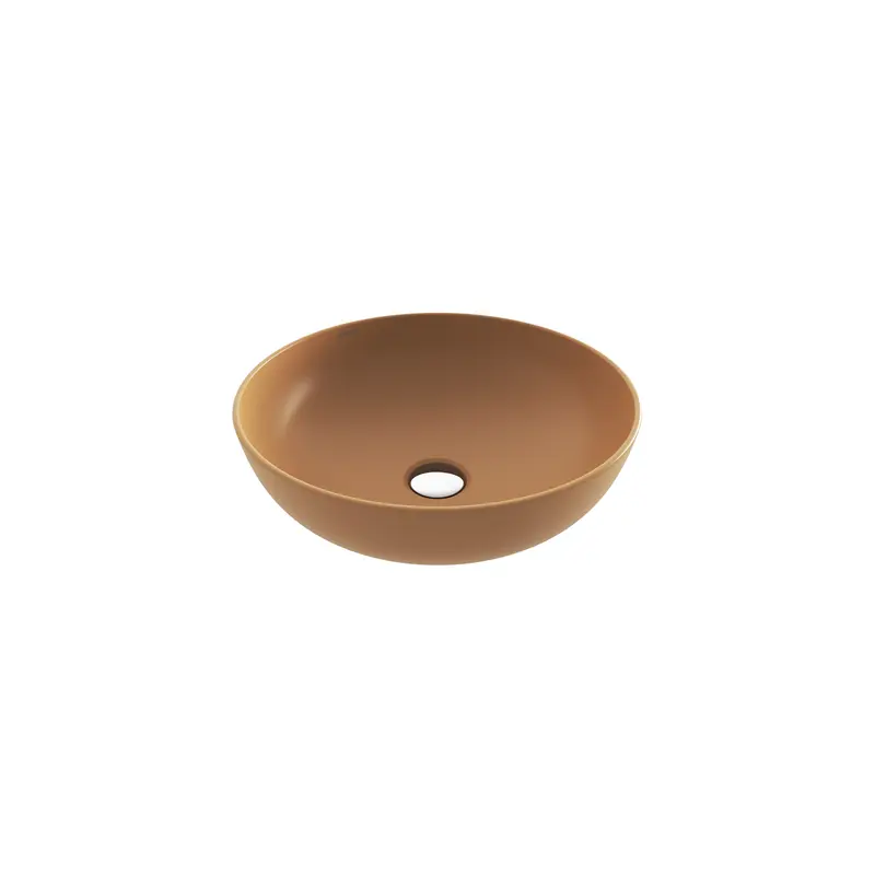 Bocchi Sottile Slim Line Tezgah Üstü Yuvarlak 38cm. Siğ Lavabo - Mat Kaşmi̇r - 1494-011-0125
