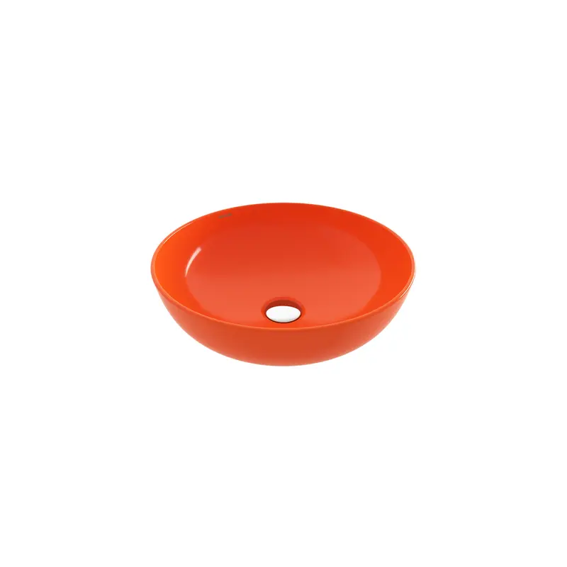 Bocchi Sottile Slim Line Tezgah Üstü Yuvarlak 38cm. Siğ Lavabo - P.turuncu - 1494-012-0125