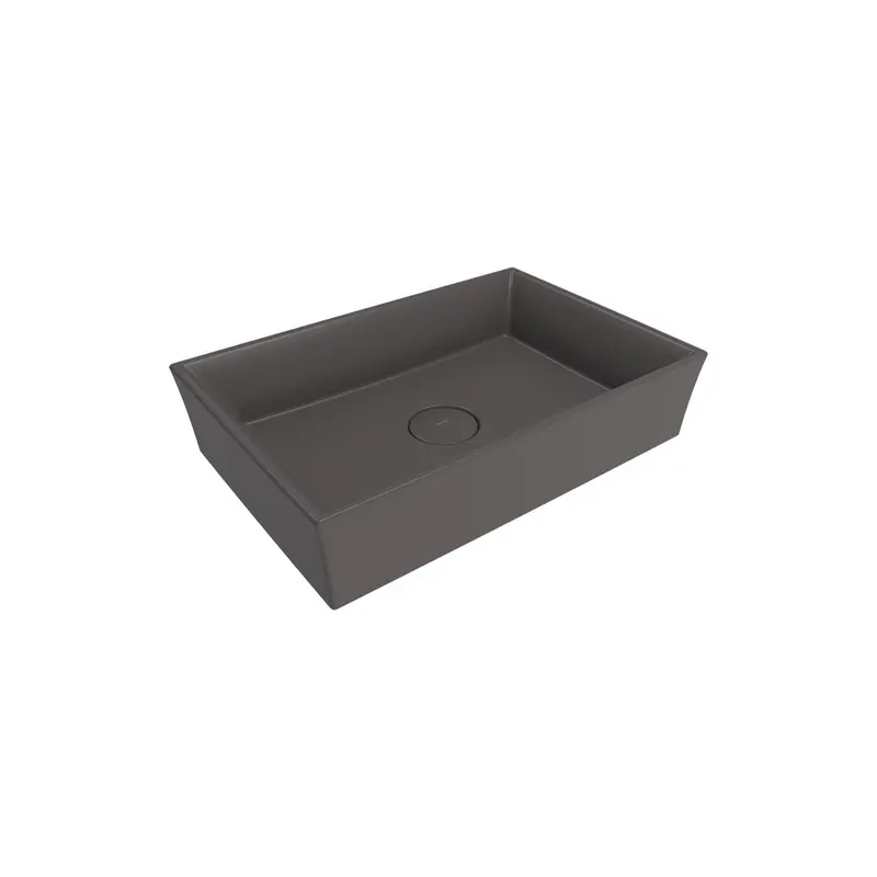 Bocchi Vessel Di̇kdörtgen Lavabo 56x38 Cm -mat Antrasi̇t - 1172-020-0125