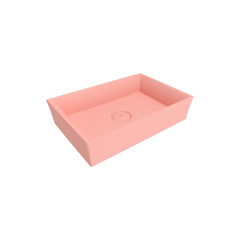 Bocchi Vessel Di̇kdörtgen Lavabo 56x38 Cm -mat Somon - 1172-032-0125