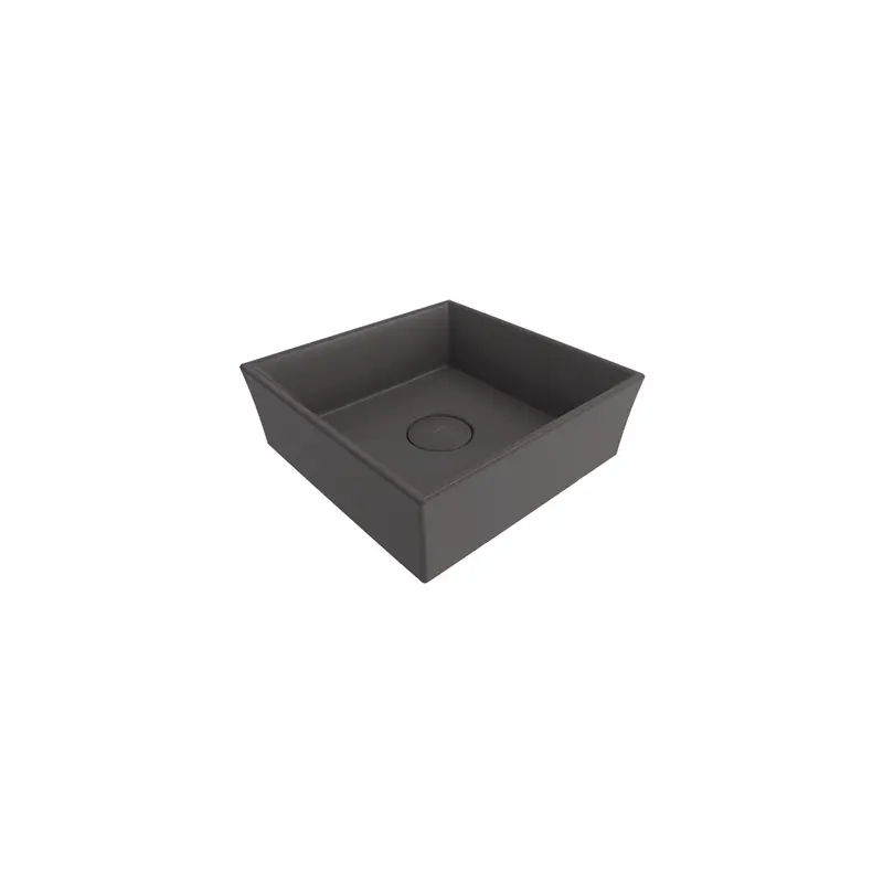 Bocchi Vessel Kare Lavabo 38x38 Cm - Mat Antrasi̇t - 1173-020-0125