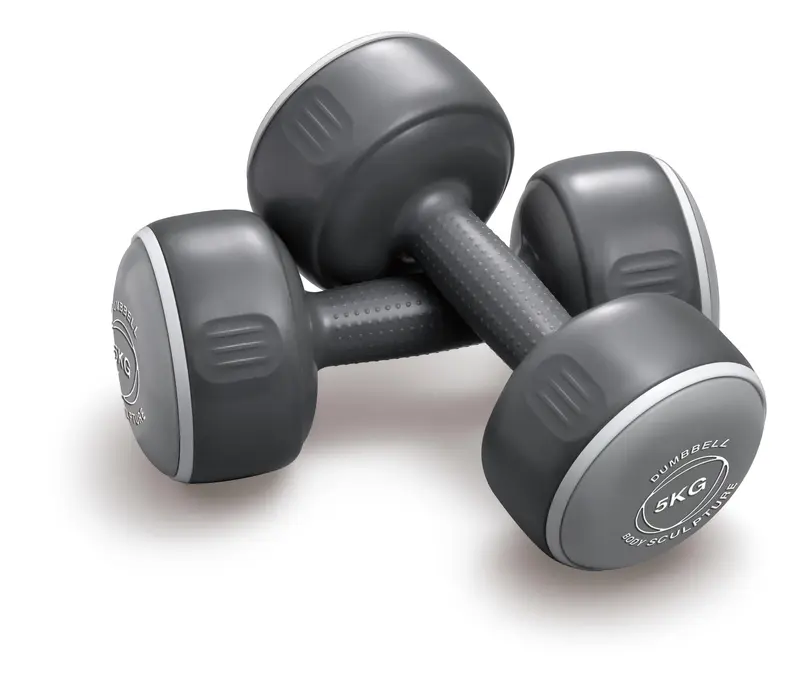 Body Sculpture 2x5 kg Dumbbell Set Gri