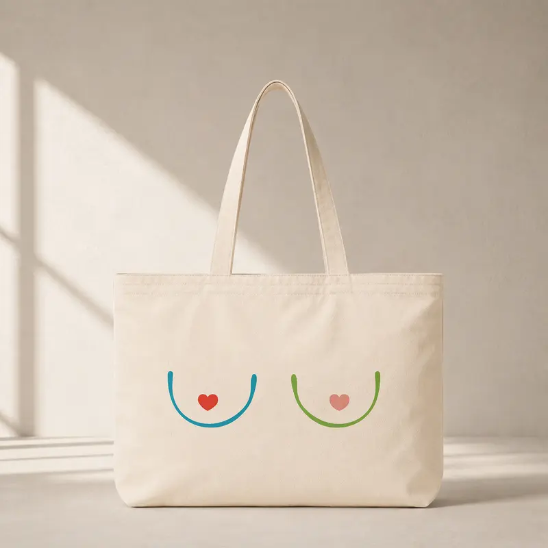 Boobs & Hearts Club Tote Bag