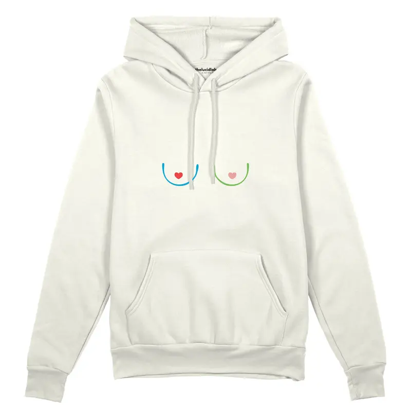 Boobs & Hearts Oversize Hoodie