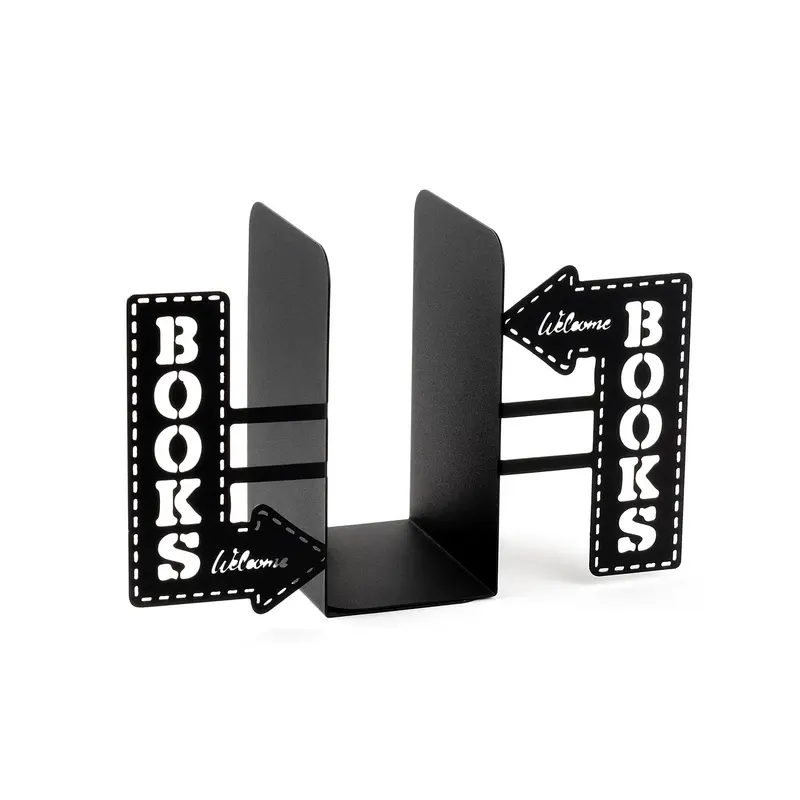 Books Tabela Metal Kitap Tutucu - Siyah