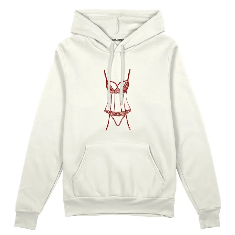 Bordeaux Silhouette Oversize Hoodie