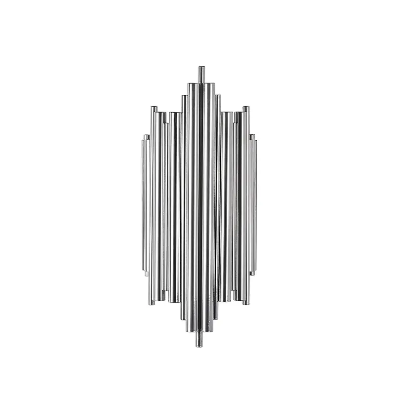 Boru Art Deco Tekli Aplik Modern - Gümüş