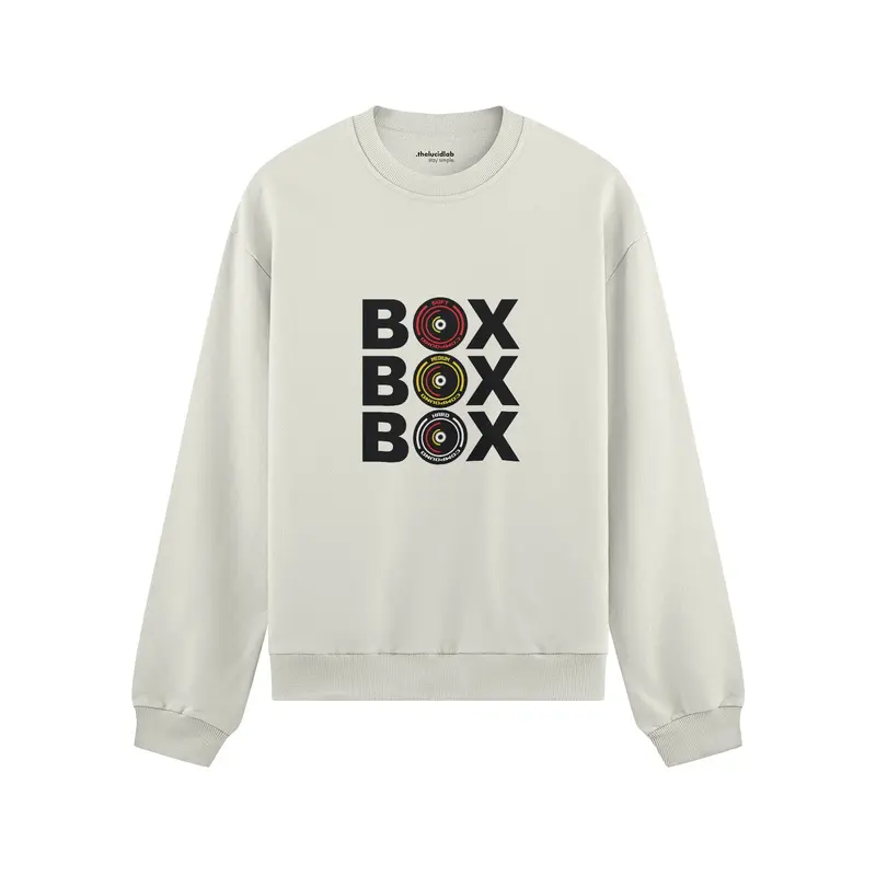 Box Box Box Oversize Sweatshirt