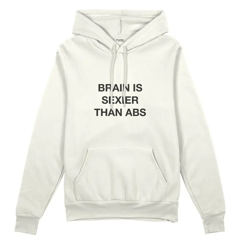 Brain Is Sexier Than Abs Oversize Hoodie