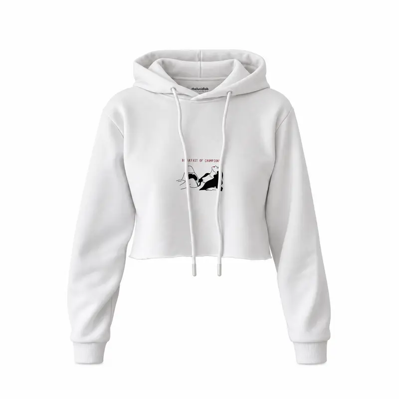 Breakfast of Champions Crop Hoodie