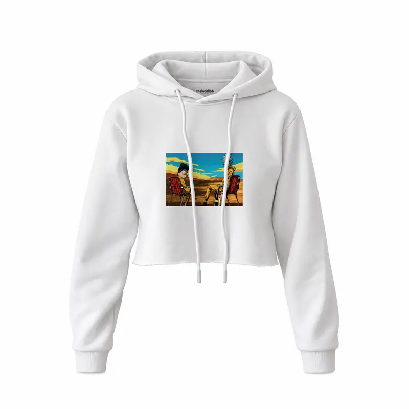 Breaking Bad / Rick and Morty Crop Hoodie