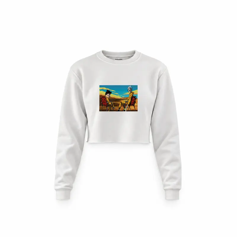 Breaking Bad / Rick and Morty Crop Sweatshirt