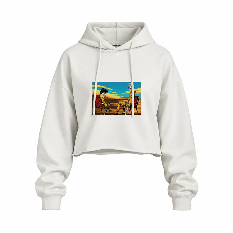 Breaking Bad / Rick and Morty Oversize Crop Hoodie