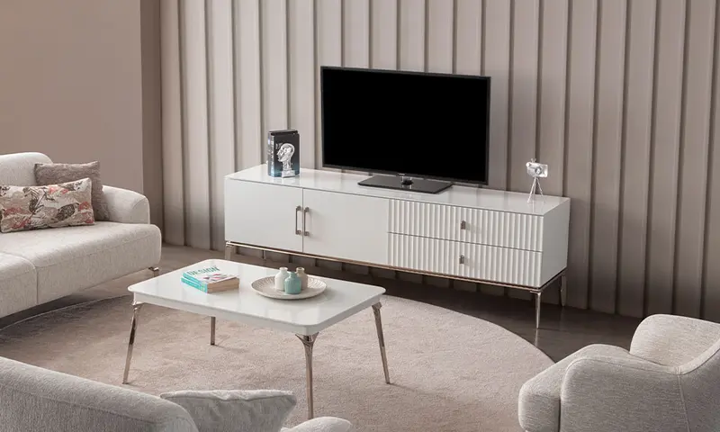 Bronz Modern Tv Ünitesi