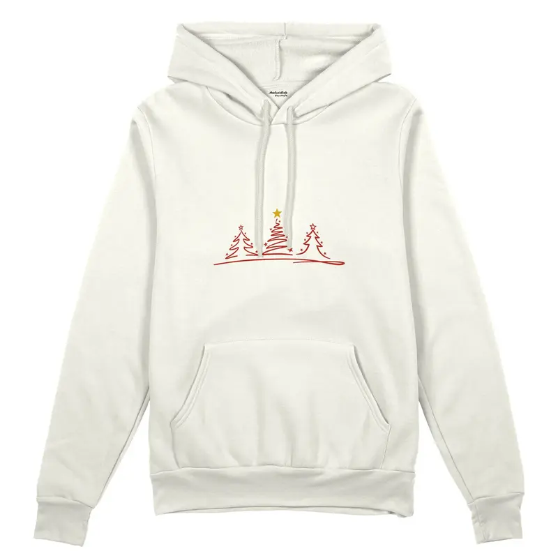 Brushstroke Christmas Tree Oversize Hoodie