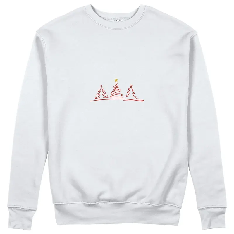 Brushstroke Christmas Tree Sweatshirt