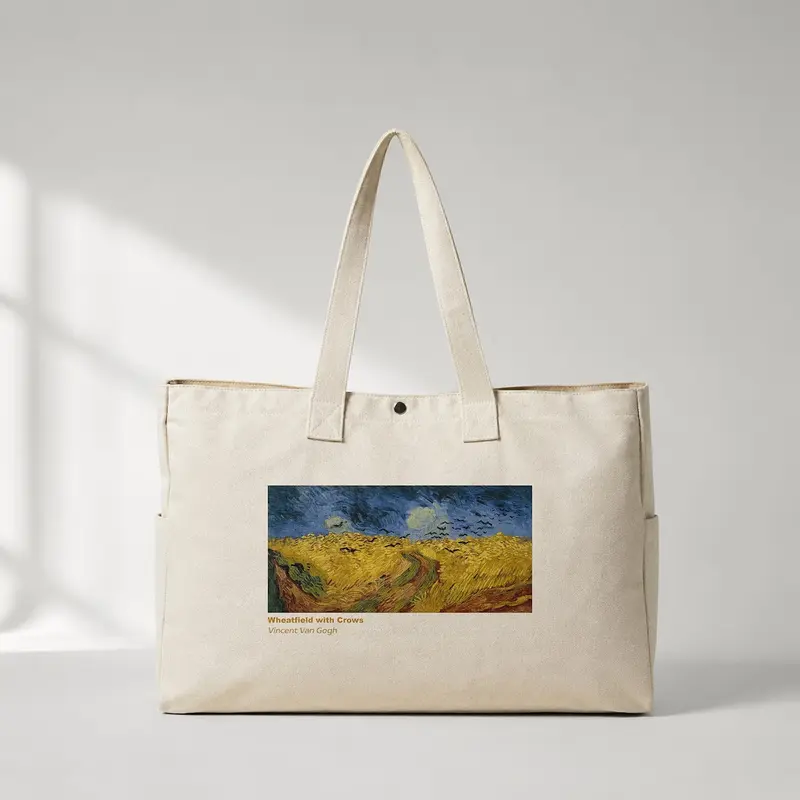Buğday Tarlası ve Kargalar Daily Tote Bag