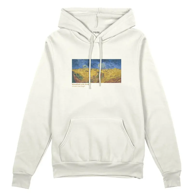 Buğday Tarlası ve Kargalar Oversize Hoodie
