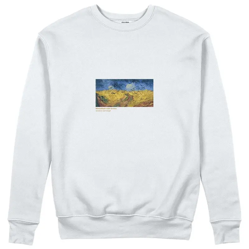 Buğday Tarlası ve Kargalar Sweatshirt