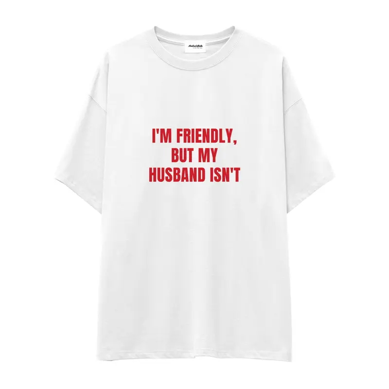 But My Husband Oversize Tişört