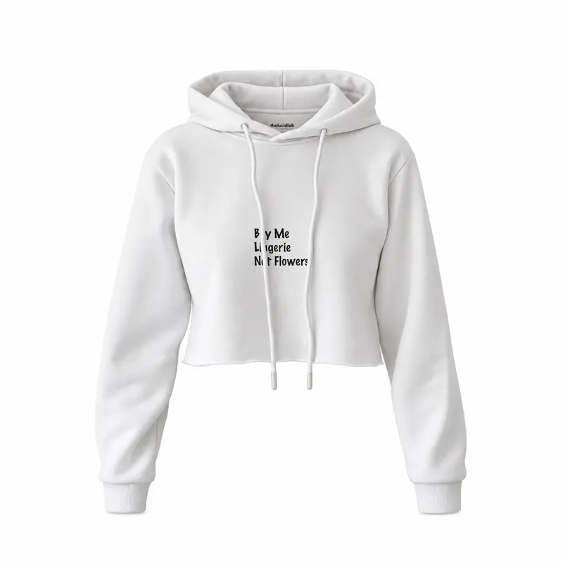 Buy Me Lingerie Crop Hoodie