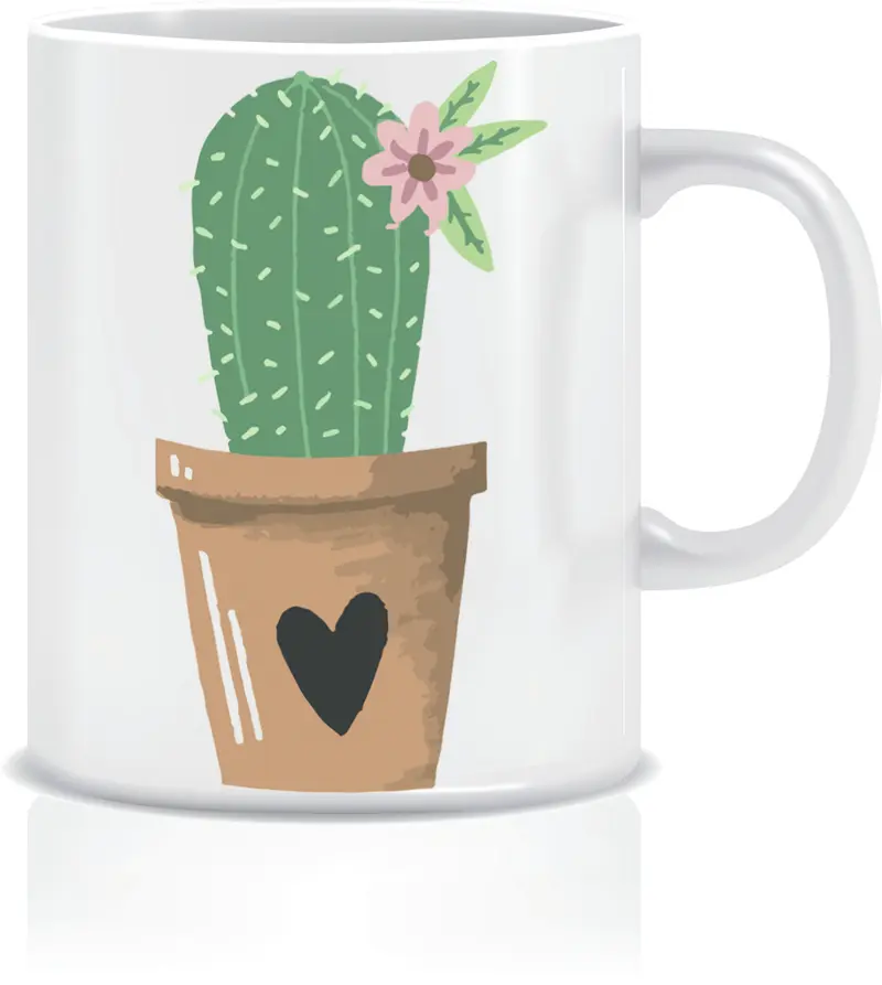 Cactus Porselen Kupa