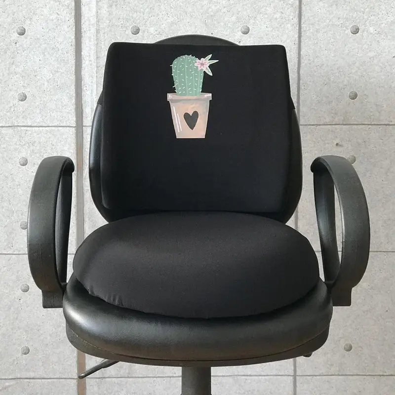 Cactus Visco Bel Yastığı ve Visco Oturma Minderi 2'li Set Siyah