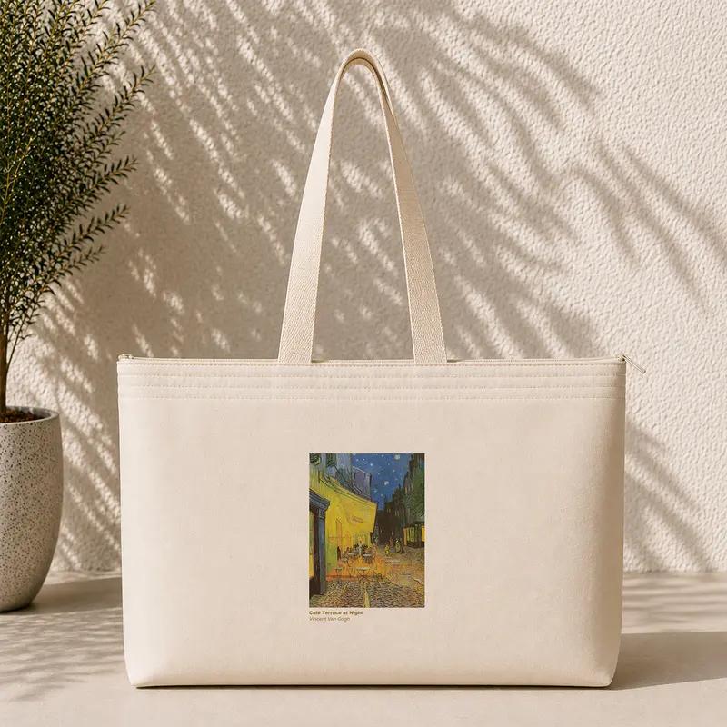 Café Terrace at Night Weekend Tote Bag