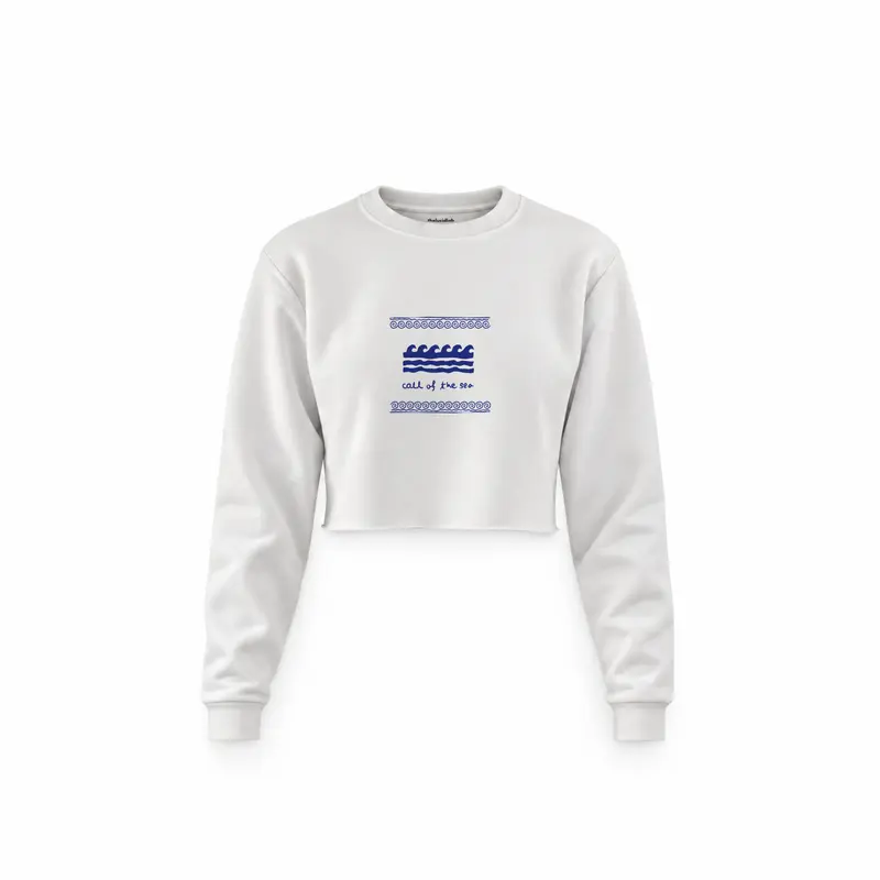 Call Of The Sea Crop Sweatshirt