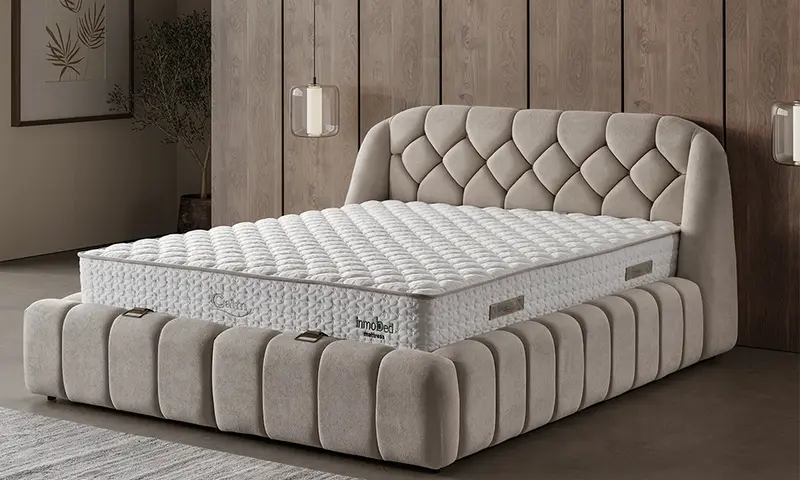 Calm Modern Baza Başlık ve Yatak Set