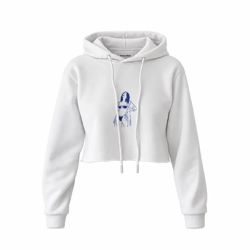 Catch Me By The Sea Crop Hoodie