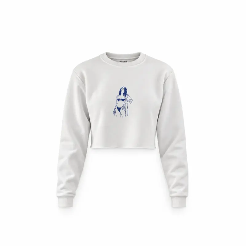 Catch Me By The Sea Crop Sweatshirt