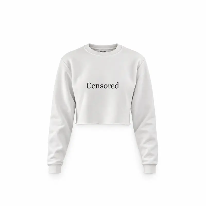 Censored Crop Sweatshirt