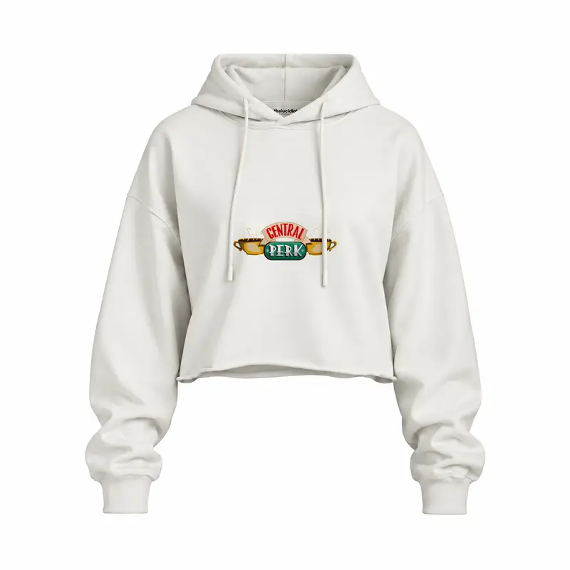 Central Perk / Friends Oversize Crop Hoodie