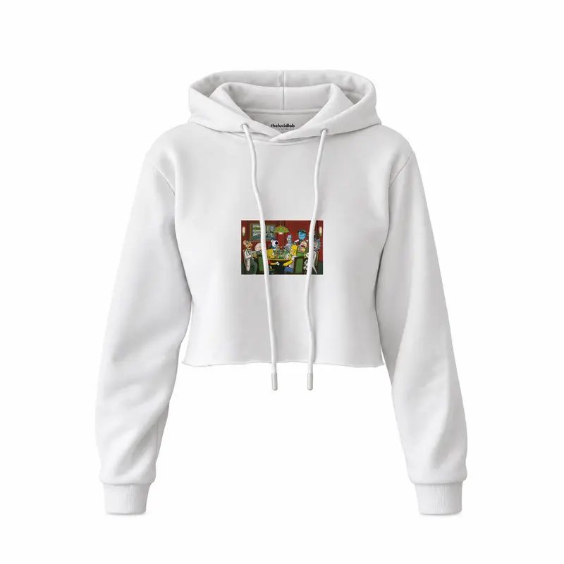Champions League Poker Crop Hoodie