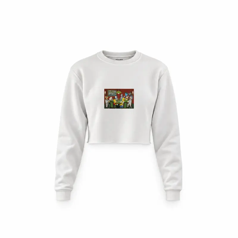 Champions League Poker Crop Sweatshirt