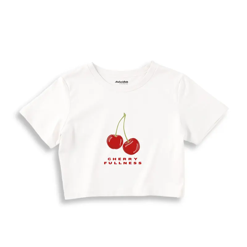 Cherry Fullness Crop Tişört