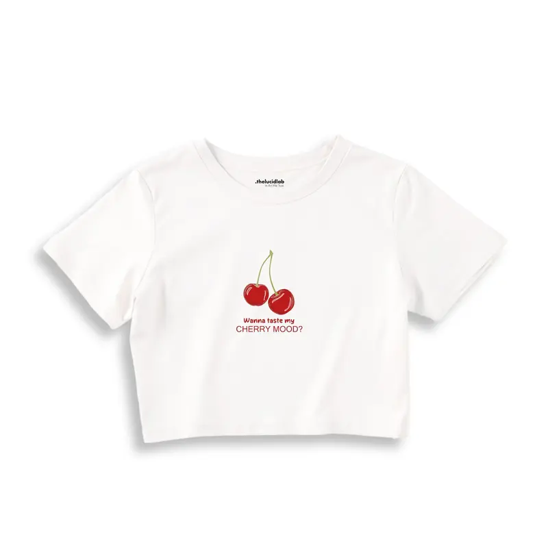 Cherry Mood Crop Tişört