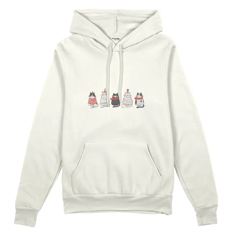 Christmas Kitty Parade Oversize Hoodie