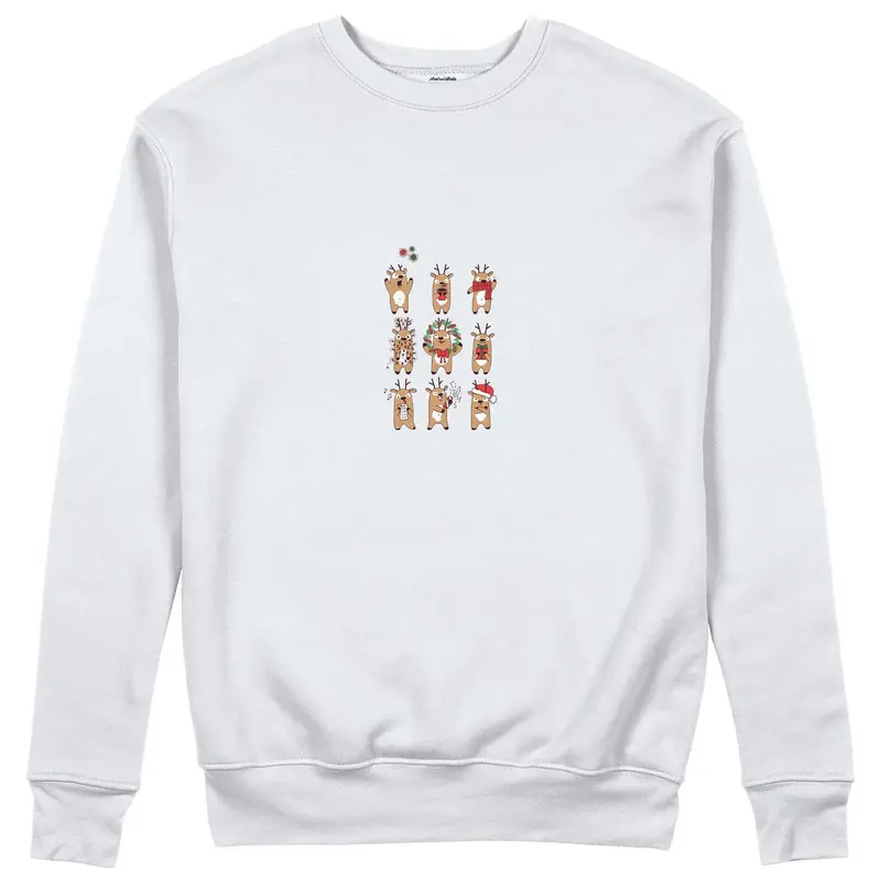 Christmas Reindeer Crew Sweatshirt