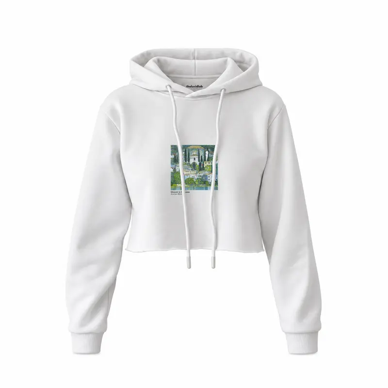 Church in Cassone Crop Hoodie