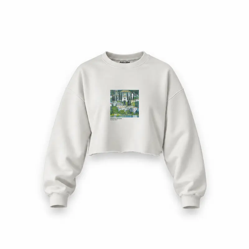 Church in Cassone Oversize Crop Sweatshirt