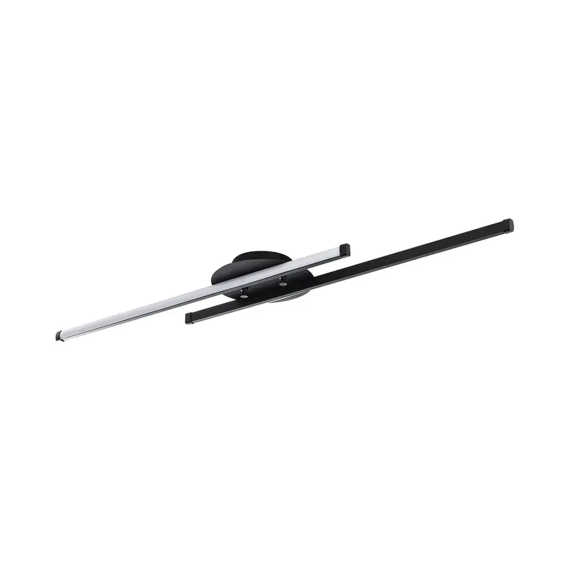 Çift Çubuk Modern LED Avize - Siyah