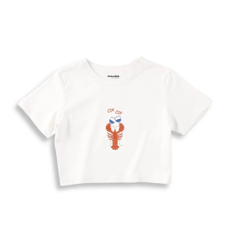 CIN CIN Crop Tişört