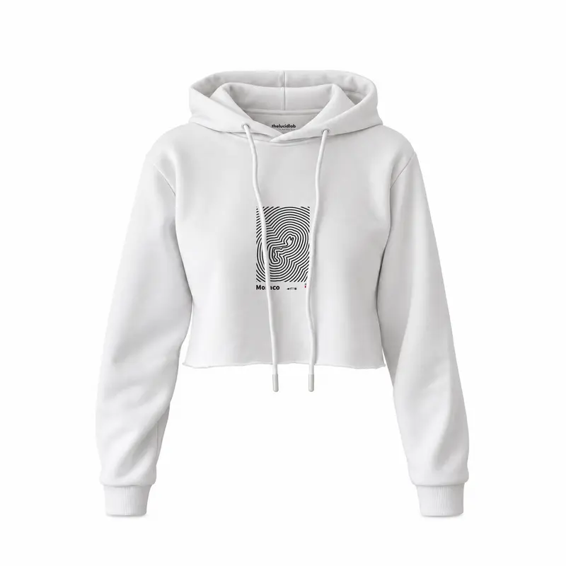 Circuit de Monaco Artwork Crop Hoodie