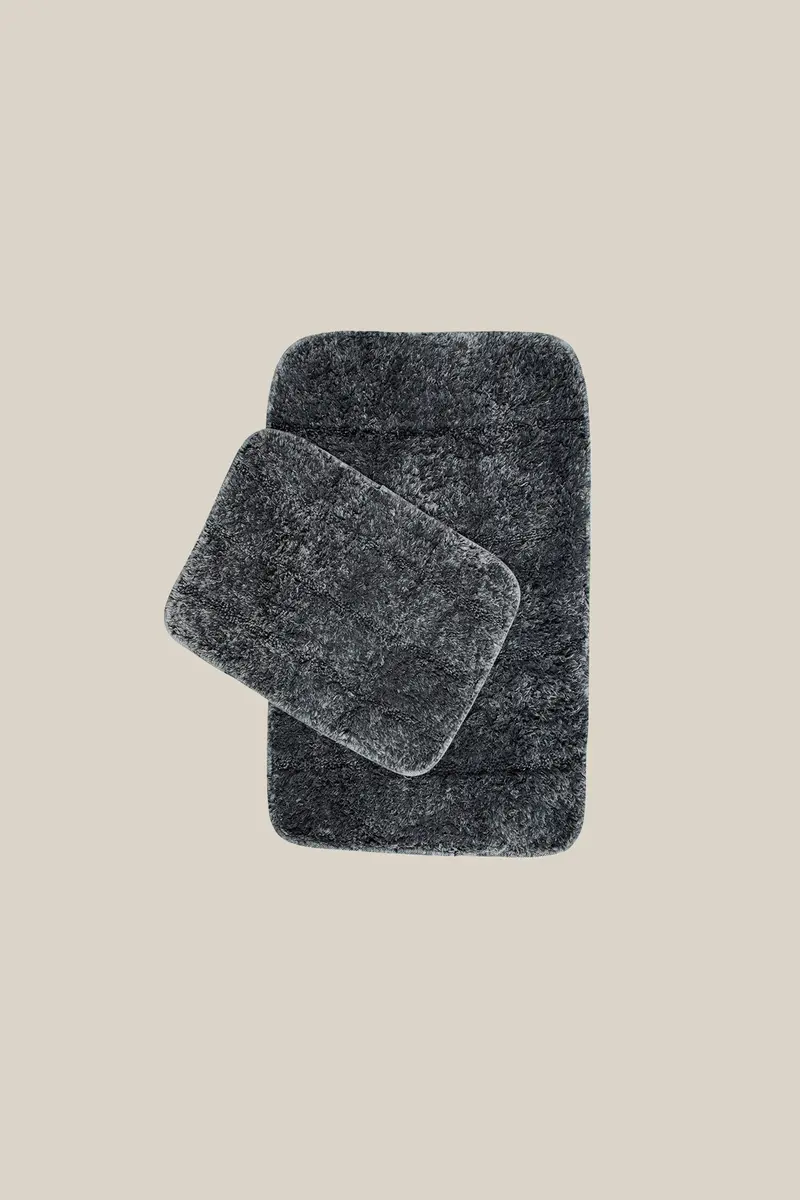 Clay Banyo Paspası 2'li Denim Taşlama 40x60+60x90