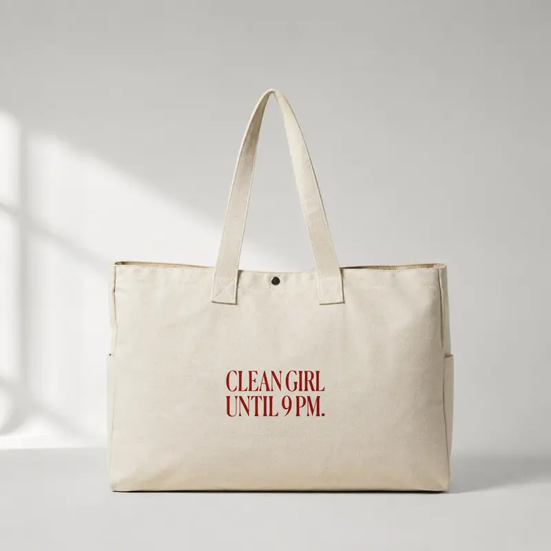 Clean Girl Until 9 PM Daily Tote Bag
