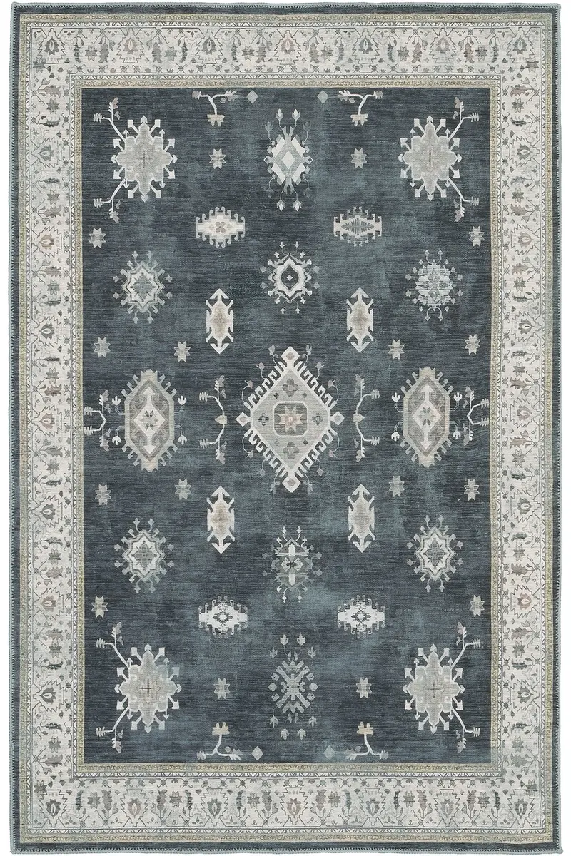 Cool Halı Beylerbeyi By 823 Antrasit Krem Makinede Yıkanabilir Halı SSF