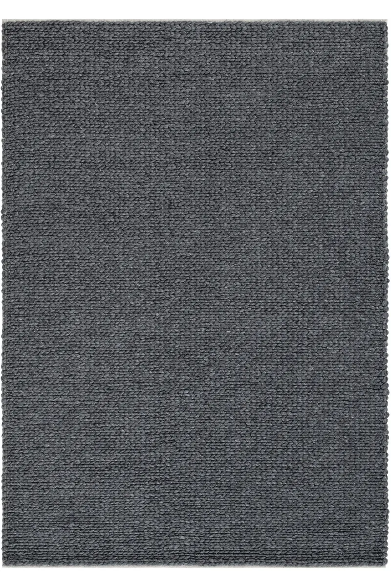 Cool Halı Elegance Basketweave Antrasit El Dokuma Yün Halı